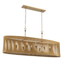 Eight Light Linear Chandelier<br /><span style="color:#4AB0CE;">Entrega: 4-10 dias en USA</span><br /><span style="color:#4AB0CE;font-size:60%;">PREGUNTE POR ENTREGA EN PANAMA</span><br />Collection: Aven<br />Finish: Sand Coal Black