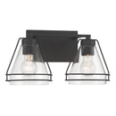 Two Light Vanity<br /><span style="color:#4AB0CE;">Entrega: 4-10 dias en USA</span><br /><span style="color:#4AB0CE;font-size:60%;">PREGUNTE POR ENTREGA EN PANAMA</span><br />Collection: Lorenth<br />Finish: Dark Matte Black
