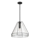 One Light Pendant<br /><span style="color:#4AB0CE;">Entrega: 4-10 dias en USA</span><br /><span style="color:#4AB0CE;font-size:60%;">PREGUNTE POR ENTREGA EN PANAMA</span><br />Collection: Lorenth<br />Finish: Dark Matte Black