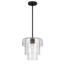 One Light Pendant<br /><span style="color:#4AB0CE;">Entrega: 4-10 dias en USA</span><br /><span style="color:#4AB0CE;font-size:60%;">PREGUNTE POR ENTREGA EN PANAMA</span><br />Collection: Velique<br />Finish: Dark Matte Black