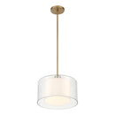 One Light Convertible Pendant/Semi-Flush Mount<br /><span style="color:#4AB0CE;">Entrega: 4-5 semanas en USA</span><br /><span style="color:#4AB0CE;font-size:60%;">PREGUNTE POR ENTREGA EN PANAMA</span><br />Collection: Seville<br />Finish: Legacy Brass