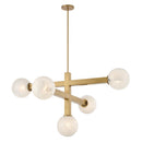 Five Light Chandelier<br /><span style="color:#4AB0CE;">Entrega: 4-10 dias en USA</span><br /><span style="color:#4AB0CE;font-size:60%;">PREGUNTE POR ENTREGA EN PANAMA</span><br />Collection: Narra<br />Finish: Legacy Brass
