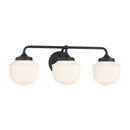 Three Light Vanity<br /><span style="color:#4AB0CE;">Entrega: 4-10 dias en USA</span><br /><span style="color:#4AB0CE;font-size:60%;">PREGUNTE POR ENTREGA EN PANAMA</span><br />Collection: Cornwell<br />Finish: Dark Matte Black