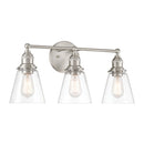Three Light Vanity<br /><span style="color:#4AB0CE;">Entrega: 4-10 dias en USA</span><br /><span style="color:#4AB0CE;font-size:60%;">PREGUNTE POR ENTREGA EN PANAMA</span><br />Collection: Barwell<br />Finish: Brushed Nickel