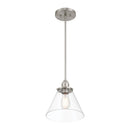 One Light Mini Pendant<br /><span style="color:#4AB0CE;">Entrega: 4-10 dias en USA</span><br /><span style="color:#4AB0CE;font-size:60%;">PREGUNTE POR ENTREGA EN PANAMA</span><br />Collection: Barwell<br />Finish: Brushed Nickel