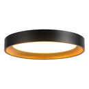 Kuzco Lighting - FM0702609BKGD - LED Flush Mount - Nix - Black/Gold