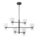 LED Chandelier<br /><span style="color:#4AB0CE;">Entrega: 1-2 semanas en USA</span><br /><span style="color:#4AB0CE;font-size:60%;">PREGUNTE POR ENTREGA EN PANAMA</span><br />Collection: Sutton<br />Finish: Urban Bronze/Clear Glass