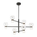 LED Chandelier<br /><span style="color:#4AB0CE;">Entrega: 1-2 semanas en USA</span><br /><span style="color:#4AB0CE;font-size:60%;">PREGUNTE POR ENTREGA EN PANAMA</span><br />Collection: Sutton<br />Finish: Urban Bronze/Clear Glass