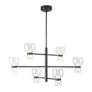 LED Chandelier<br /><span style="color:#4AB0CE;">Entrega: 1-2 semanas en USA</span><br /><span style="color:#4AB0CE;font-size:60%;">PREGUNTE POR ENTREGA EN PANAMA</span><br />Collection: Sutton<br />Finish: Urban Bronze/Clear Glass