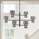Alora - CH310336UBSM - LED Chandelier - Sutton - Urban Bronze/Smoked Glass