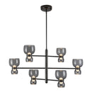 LED Chandelier<br /><span style="color:#4AB0CE;">Entrega: 1-2 semanas en USA</span><br /><span style="color:#4AB0CE;font-size:60%;">PREGUNTE POR ENTREGA EN PANAMA</span><br />Collection: Sutton<br />Finish: Urban Bronze/Smoked Glass
