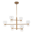 LED Chandelier<br /><span style="color:#4AB0CE;">Entrega: 1-2 semanas en USA</span><br /><span style="color:#4AB0CE;font-size:60%;">PREGUNTE POR ENTREGA EN PANAMA</span><br />Collection: Sutton<br />Finish: Vintage Brass/Clear Glass