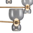 LED Chandelier<br /><span style="color:#4AB0CE;">Entrega: 1-2 semanas en USA</span><br /><span style="color:#4AB0CE;font-size:60%;">PREGUNTE POR ENTREGA EN PANAMA</span><br />Collection: Sutton<br />Finish: Vintage Brass/Smoked Glass