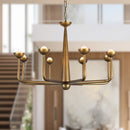 Alora - CH313830VB - LED Chandelier - Spade - Vintage Brass