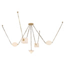 LED Chandelier<br /><span style="color:#4AB0CE;">Entrega: 4-10 dias en USA</span><br /><span style="color:#4AB0CE;font-size:60%;">PREGUNTE POR ENTREGA EN PANAMA</span><br />Collection: Mineral<br />Finish: Patina Brass/Alabaster