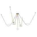 LED Chandelier<br /><span style="color:#4AB0CE;">Entrega: 4-10 dias en USA</span><br /><span style="color:#4AB0CE;font-size:60%;">PREGUNTE POR ENTREGA EN PANAMA</span><br />Collection: Mineral<br />Finish: Patina Brass/Alabaster