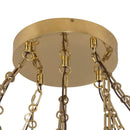 LED Chandelier<br /><span style="color:#4AB0CE;">Entrega: 4-10 dias en USA</span><br /><span style="color:#4AB0CE;font-size:60%;">PREGUNTE POR ENTREGA EN PANAMA</span><br />Collection: Mineral<br />Finish: Patina Brass/Alabaster