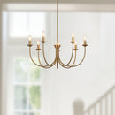 Alora - CH419726BG - Seven Light Chandelier - Ember - Brushed Gold