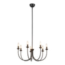 Seven Light Chandelier<br /><span style="color:#4AB0CE;">Entrega: 4-10 dias en USA</span><br /><span style="color:#4AB0CE;font-size:60%;">PREGUNTE POR ENTREGA EN PANAMA</span><br />Collection: Ember<br />Finish: Matte Black