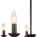 Seven Light Chandelier<br /><span style="color:#4AB0CE;">Entrega: 4-10 dias en USA</span><br /><span style="color:#4AB0CE;font-size:60%;">PREGUNTE POR ENTREGA EN PANAMA</span><br />Collection: Ember<br />Finish: Matte Black