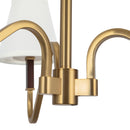 Three Light Chandelier<br /><span style="color:#4AB0CE;">Entrega: 1-2 semanas en USA</span><br /><span style="color:#4AB0CE;font-size:60%;">PREGUNTE POR ENTREGA EN PANAMA</span><br />Collection: Sloan<br />Finish: Brushed Gold/White Linen