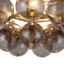 Three Light Chandelier<br /><span style="color:#4AB0CE;">Entrega: 4-10 dias en USA</span><br /><span style="color:#4AB0CE;font-size:60%;">PREGUNTE POR ENTREGA EN PANAMA</span><br />Collection: Faye<br />Finish: Brushed Gold/Smoked Glass