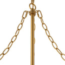Six Light Chandelier<br /><span style="color:#4AB0CE;">Entrega: 4-10 dias en USA</span><br /><span style="color:#4AB0CE;font-size:60%;">PREGUNTE POR ENTREGA EN PANAMA</span><br />Collection: Faye<br />Finish: Brushed Gold/Clear Ribbed Glass