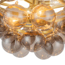 Six Light Chandelier<br /><span style="color:#4AB0CE;">Entrega: 4-10 dias en USA</span><br /><span style="color:#4AB0CE;font-size:60%;">PREGUNTE POR ENTREGA EN PANAMA</span><br />Collection: Faye<br />Finish: Brushed Gold/Smoked Glass