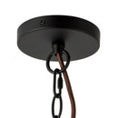 Alora - CH654624MBSM - Six Light Chandelier - Faye - Matte Black/Smoked Solid Glass