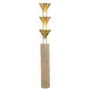 Three Light Floor Lamp<br /><span style="color:#4AB0CE;">Entrega: 4-10 dias en USA</span><br /><span style="color:#4AB0CE;font-size:60%;">PREGUNTE POR ENTREGA EN PANAMA</span><br />Collection: Versus<br />Finish: Patina Brass