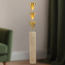 Three Light Floor Lamp<br /><span style="color:#4AB0CE;">Entrega: 4-10 dias en USA</span><br /><span style="color:#4AB0CE;font-size:60%;">PREGUNTE POR ENTREGA EN PANAMA</span><br />Collection: Versus<br />Finish: Patina Brass