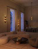 Alora - FL341367PTB - Three Light Floor Lamp - Versus - Patina Brass