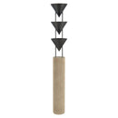 Three Light Floor Lamp<br /><span style="color:#4AB0CE;">Entrega: 4-10 dias en USA</span><br /><span style="color:#4AB0CE;font-size:60%;">PREGUNTE POR ENTREGA EN PANAMA</span><br />Collection: Versus<br />Finish: Aged Steel