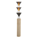 Three Light Floor Lamp<br /><span style="color:#4AB0CE;">Entrega: 4-10 dias en USA</span><br /><span style="color:#4AB0CE;font-size:60%;">PREGUNTE POR ENTREGA EN PANAMA</span><br />Collection: Versus<br />Finish: Aged Steel