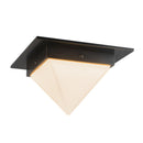 One Light Flush Mount<br /><span style="color:#4AB0CE;">Entrega: 3-4 semanas en USA</span><br /><span style="color:#4AB0CE;font-size:60%;">PREGUNTE POR ENTREGA EN PANAMA</span><br />Collection: Mineral<br />Finish: Urban Bronze/Matte Opal Glass