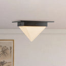 One Light Flush Mount<br /><span style="color:#4AB0CE;">Entrega: 3-4 semanas en USA</span><br /><span style="color:#4AB0CE;font-size:60%;">PREGUNTE POR ENTREGA EN PANAMA</span><br />Collection: Mineral<br />Finish: Urban Bronze/Matte Opal Glass