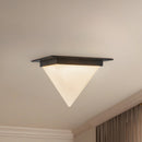 One Light Flush Mount<br /><span style="color:#4AB0CE;">Entrega: 3-4 semanas en USA</span><br /><span style="color:#4AB0CE;font-size:60%;">PREGUNTE POR ENTREGA EN PANAMA</span><br />Collection: Mineral<br />Finish: Urban Bronze/Matte Opal Glass