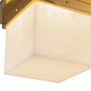 One Light Flush Mount<br /><span style="color:#4AB0CE;">Entrega: 4-10 dias en USA</span><br /><span style="color:#4AB0CE;font-size:60%;">PREGUNTE POR ENTREGA EN PANAMA</span><br />Collection: Mineral<br />Finish: Patina Brass/Alabaster