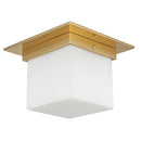 One Light Flush Mount<br /><span style="color:#4AB0CE;">Entrega: 4-10 dias en USA</span><br /><span style="color:#4AB0CE;font-size:60%;">PREGUNTE POR ENTREGA EN PANAMA</span><br />Collection: Mineral<br />Finish: Patina Brass/Opal Glass