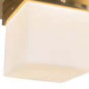 One Light Flush Mount<br /><span style="color:#4AB0CE;">Entrega: 4-10 dias en USA</span><br /><span style="color:#4AB0CE;font-size:60%;">PREGUNTE POR ENTREGA EN PANAMA</span><br />Collection: Mineral<br />Finish: Patina Brass/Opal Glass