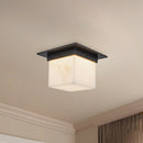 Alora - FM356085UBAR - One Light Flush Mount - Mineral - Urban Bronze/Alabaster
