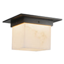 One Light Flush Mount<br /><span style="color:#4AB0CE;">Entrega: 4-10 dias en USA</span><br /><span style="color:#4AB0CE;font-size:60%;">PREGUNTE POR ENTREGA EN PANAMA</span><br />Collection: Mineral<br />Finish: Urban Bronze/Alabaster