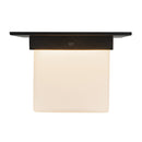 One Light Flush Mount<br /><span style="color:#4AB0CE;">Entrega: 4-10 dias en USA</span><br /><span style="color:#4AB0CE;font-size:60%;">PREGUNTE POR ENTREGA EN PANAMA</span><br />Collection: Mineral<br />Finish: Urban Bronze/Matte Opal Glass