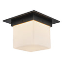 One Light Flush Mount<br /><span style="color:#4AB0CE;">Entrega: 4-10 dias en USA</span><br /><span style="color:#4AB0CE;font-size:60%;">PREGUNTE POR ENTREGA EN PANAMA</span><br />Collection: Mineral<br />Finish: Urban Bronze/Matte Opal Glass
