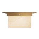 Two Light Flush Mount<br /><span style="color:#4AB0CE;">Entrega: 4-10 dias en USA</span><br /><span style="color:#4AB0CE;font-size:60%;">PREGUNTE POR ENTREGA EN PANAMA</span><br />Collection: Mineral<br />Finish: Patina Brass/Alabaster