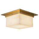 Two Light Flush Mount<br /><span style="color:#4AB0CE;">Entrega: 4-10 dias en USA</span><br /><span style="color:#4AB0CE;font-size:60%;">PREGUNTE POR ENTREGA EN PANAMA</span><br />Collection: Mineral<br />Finish: Patina Brass/Alabaster