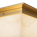 Two Light Flush Mount<br /><span style="color:#4AB0CE;">Entrega: 4-10 dias en USA</span><br /><span style="color:#4AB0CE;font-size:60%;">PREGUNTE POR ENTREGA EN PANAMA</span><br />Collection: Mineral<br />Finish: Patina Brass/Alabaster