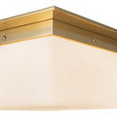 Two Light Flush Mount<br /><span style="color:#4AB0CE;">Entrega: 1-2 semanas en USA</span><br /><span style="color:#4AB0CE;font-size:60%;">PREGUNTE POR ENTREGA EN PANAMA</span><br />Collection: Mineral<br />Finish: Patina Brass/Opal Glass