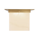 One Light Flush Mount<br /><span style="color:#4AB0CE;">Entrega: 4-10 dias en USA</span><br /><span style="color:#4AB0CE;font-size:60%;">PREGUNTE POR ENTREGA EN PANAMA</span><br />Collection: Mineral<br />Finish: Patina Brass/Alabaster