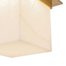 One Light Flush Mount<br /><span style="color:#4AB0CE;">Entrega: 4-10 dias en USA</span><br /><span style="color:#4AB0CE;font-size:60%;">PREGUNTE POR ENTREGA EN PANAMA</span><br />Collection: Mineral<br />Finish: Patina Brass/Alabaster